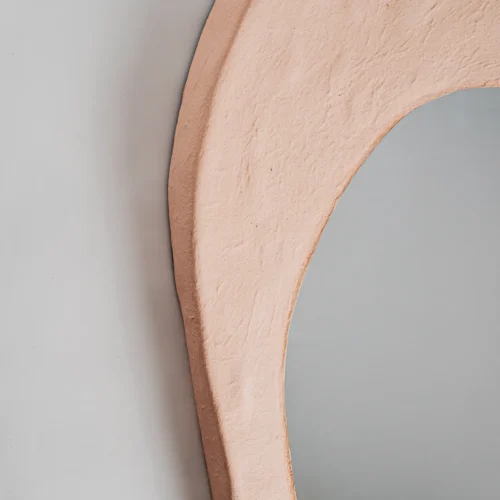 Miroir Budel résine rose pâle Vical Home — vue 5