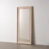 miroir cadre large en bois ixia 78 179 cm blanc 1