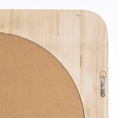 Miroir carré en bois de paulownia teinte noyer Ixia 80 × 80 cm — vue 6