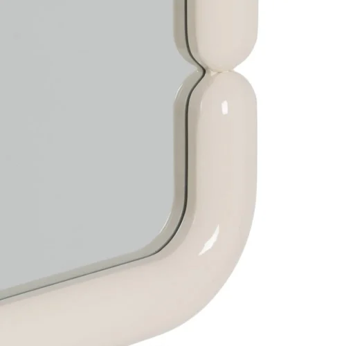 Miroir carré laqué crème Ixia 90 × 90 cm — vue 4