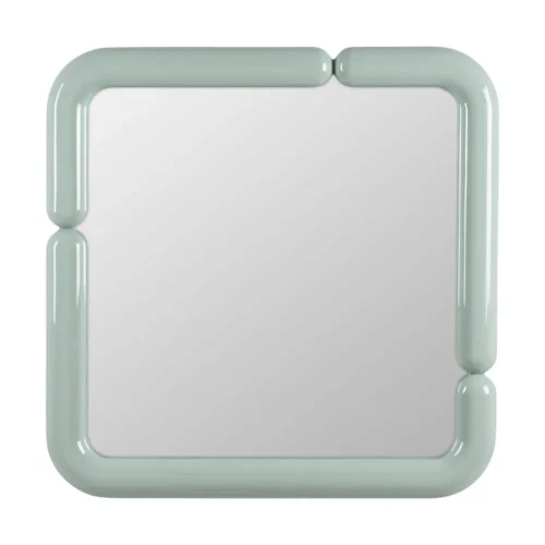 Miroir carré laqué vert Ixia 90 × 90 cm