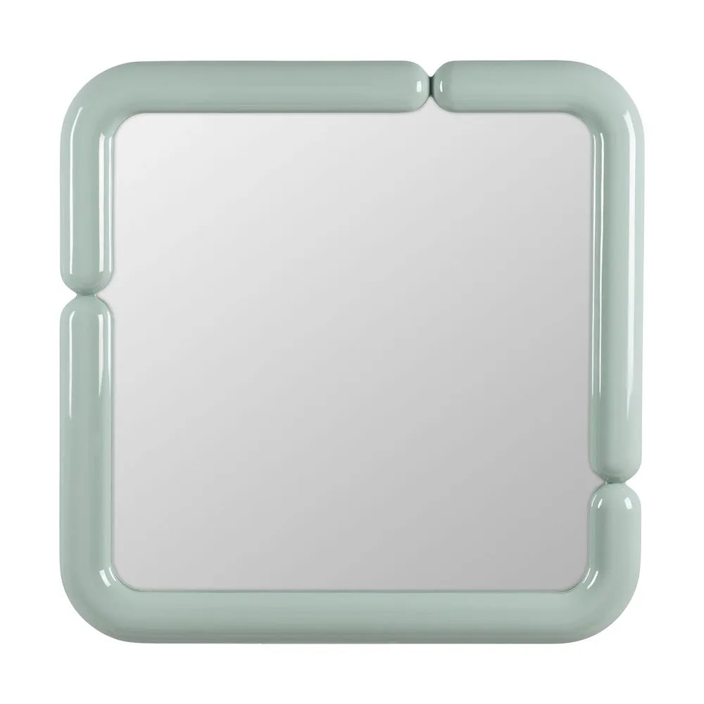Miroir carré laqué vert Ixia 90 × 90 cm