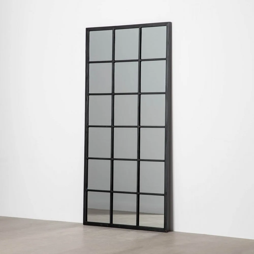 Miroir de pied noir en bois de sapin Ixia 90 × 180 cm — vue 2