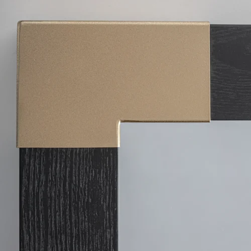 Miroir Delmont frêne noir et doré Vical Home — vue 3