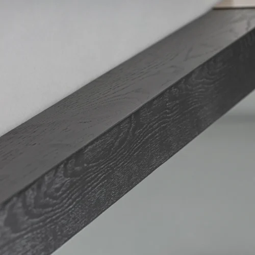 Miroir Delmont frêne noir et doré Vical Home — vue 5