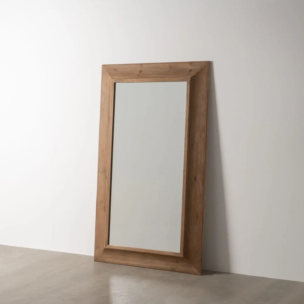 Miroir en bois de sapin naturel Ixia 110 × 185 cm
