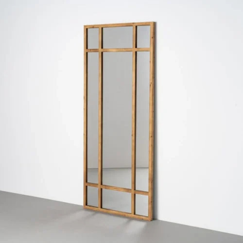 Miroir en bois de sapin naturel Ixia 80 × 180 cm