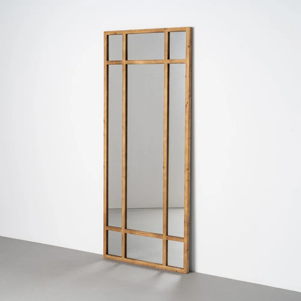 Miroir en bois de sapin naturel Ixia 80 × 180 cm