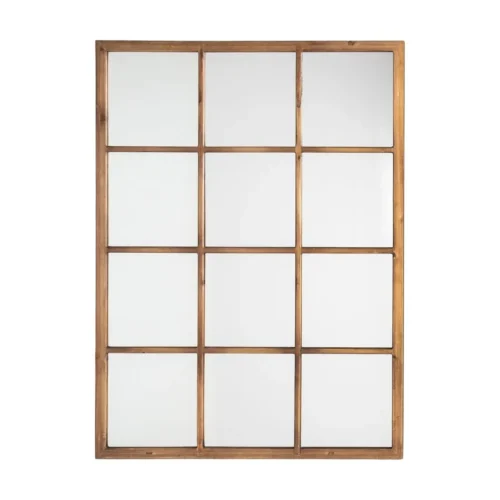 Miroir en bois de sapin naturel Ixia 90 × 120 cm