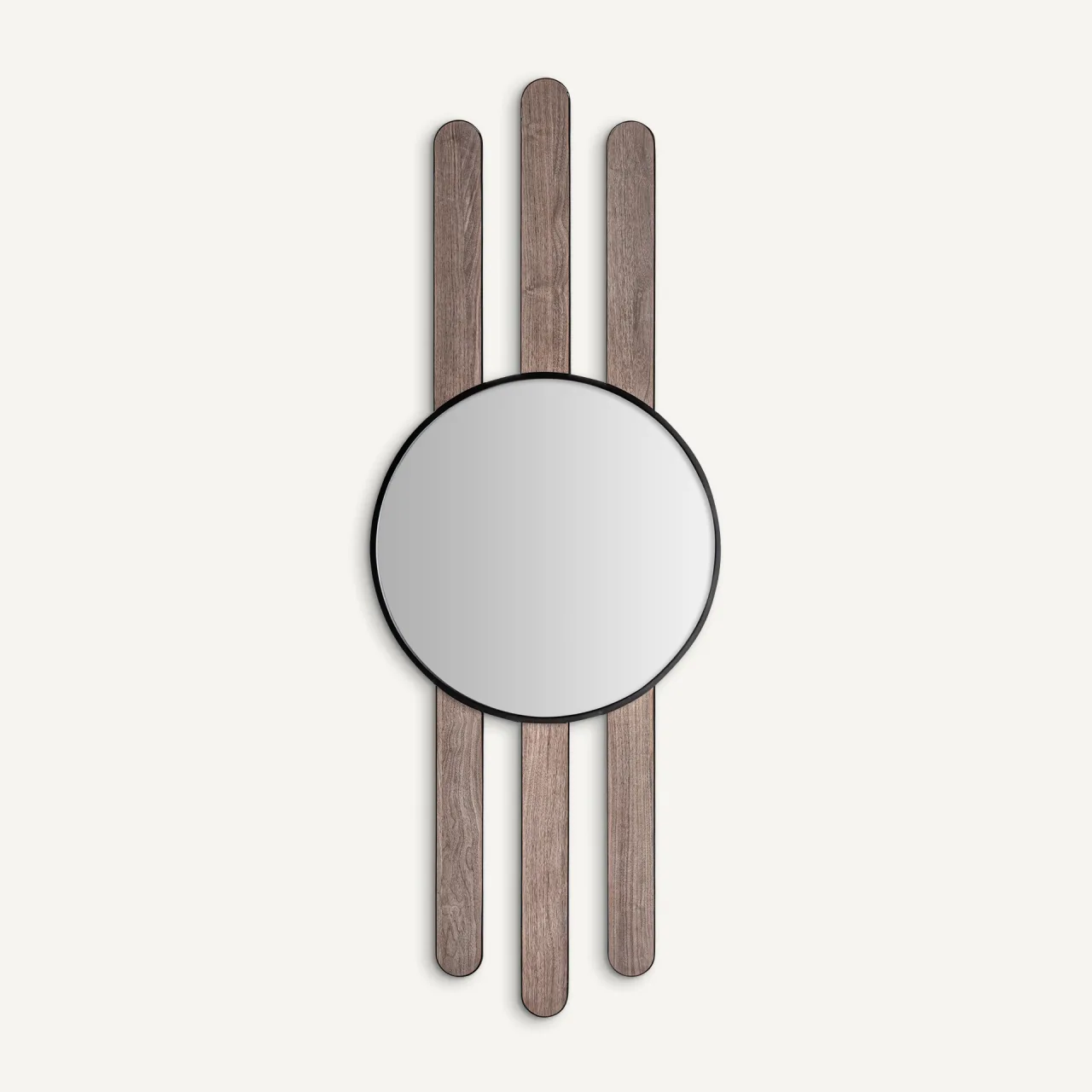Miroir Finbar bois marron et fer noir Vical Home