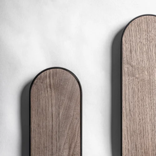 Miroir Finbar bois marron et fer noir Vical Home — vue 4