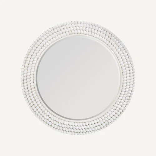 Vical Home Miroir Glashe corde et coquillage blancs Vical Home