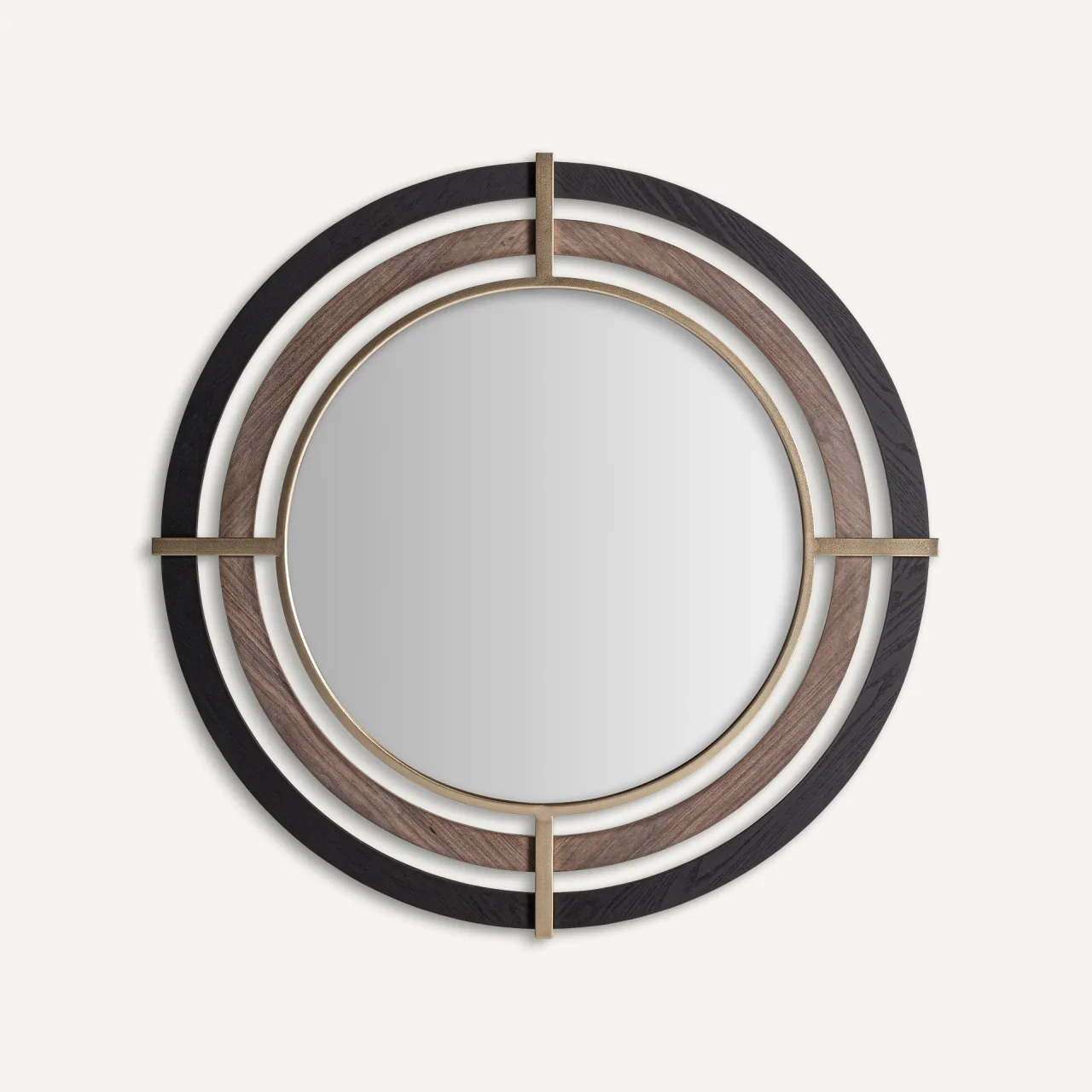 Miroir Hadriel noir et doré Vical Home