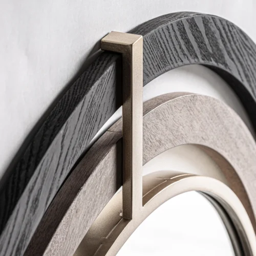 Miroir Hadriel noir et doré Vical Home — vue 2
