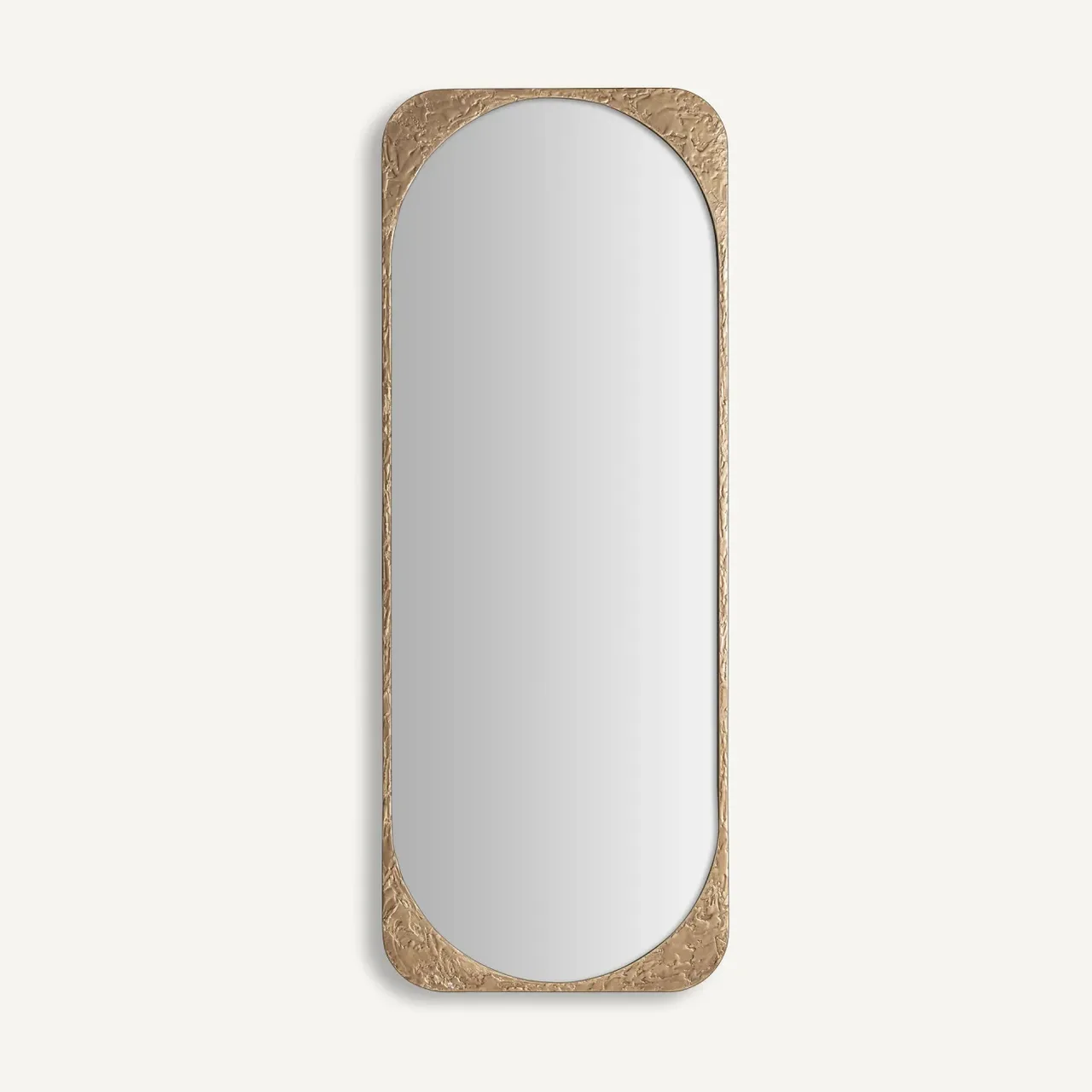 Miroir Hakel fer bronze et bois marron Vical Home