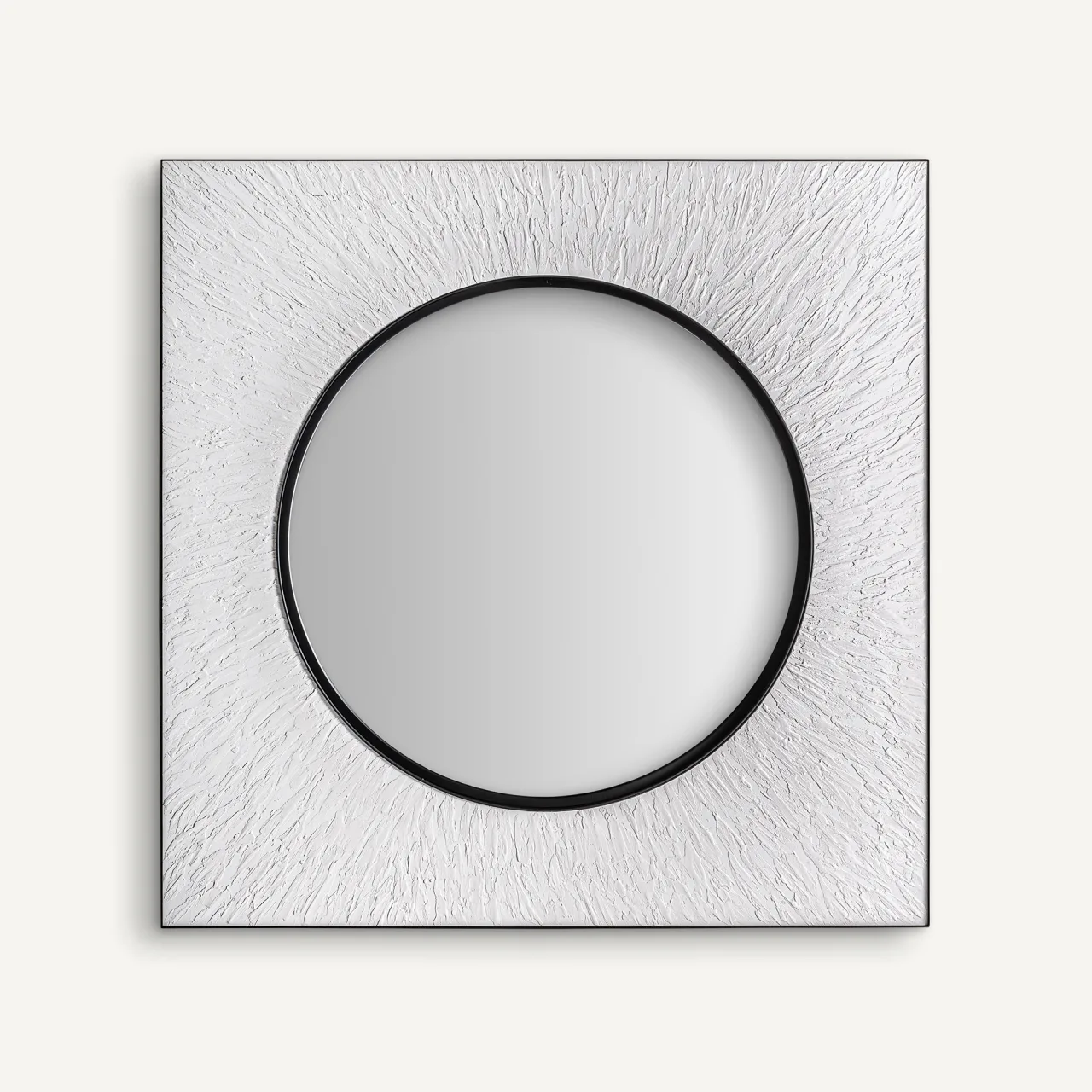 Miroir Hakim blanc et noir Vical Home