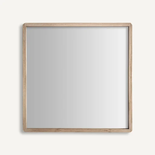Miroir Jacquard manguier marron 90 x 90 Vical Home