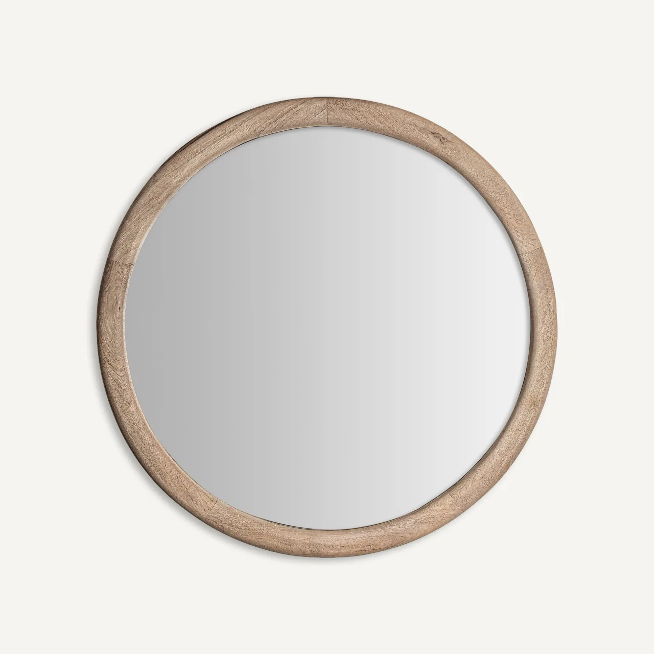 Miroir Jacquard rond manguier clair 98 cm Vical Home