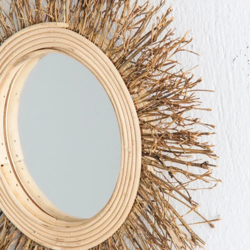 Miroir Kail bambou marron Vical Home — vue 2