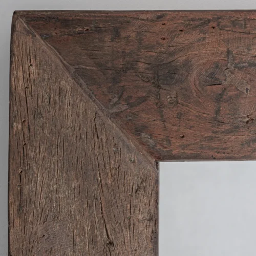 Miroir Klajhe bois de pin recyclé vieilli Vical Home — vue 3