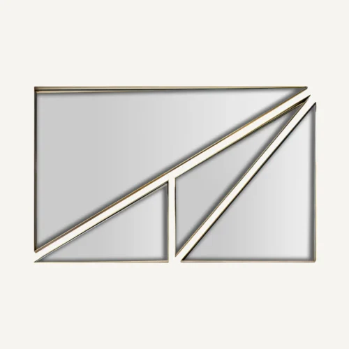 Miroir Kodie doré 50 x 60 Vical Home — vue 2