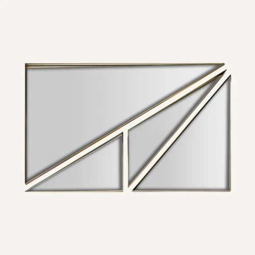 Miroir Kodie doré 77 x 19 Vical Home — vue 2