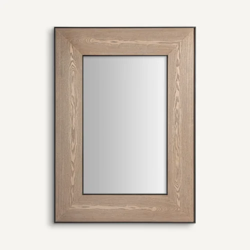 Miroir Lugano frêne et fer noir Vical Home
