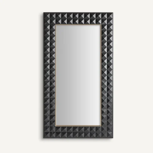 Miroir Morzine frêne noir et doré Vical Home