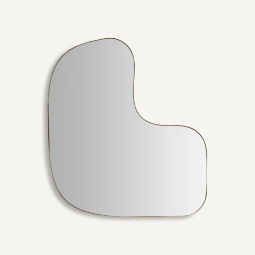 Miroir Mudh doré et marron Vical Home