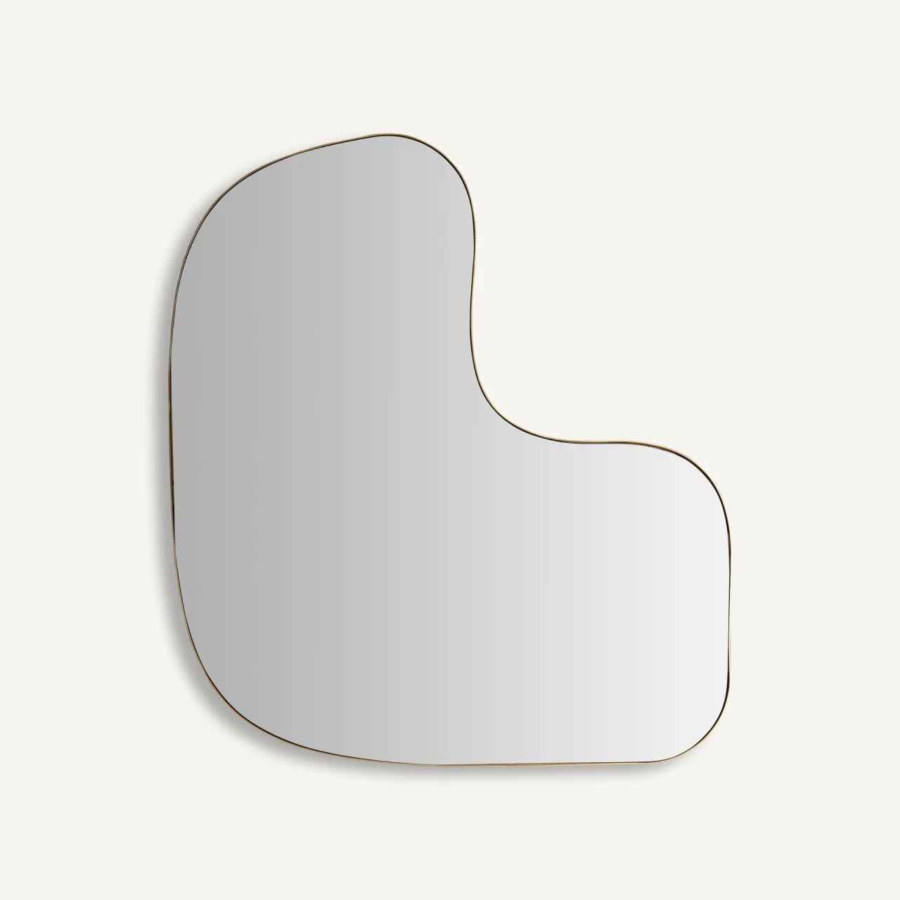 Miroir Mudh doré et marron Vical Home