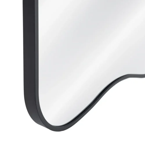 Miroir noir aux contours ondulés en aluminium Ixia 80 × 180 cm — vue 10