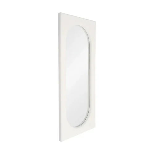 Miroir blanc granuleux à glace ovale Ixia 80 × 180 cm — vue 2