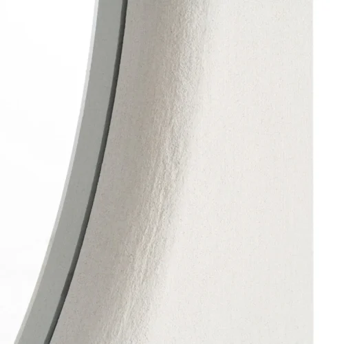 Miroir blanc granuleux à glace ovale Ixia 80 × 180 cm — vue 5