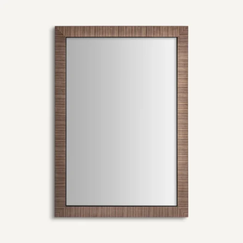 Miroir Rhein bois de noyer marron Vical Home