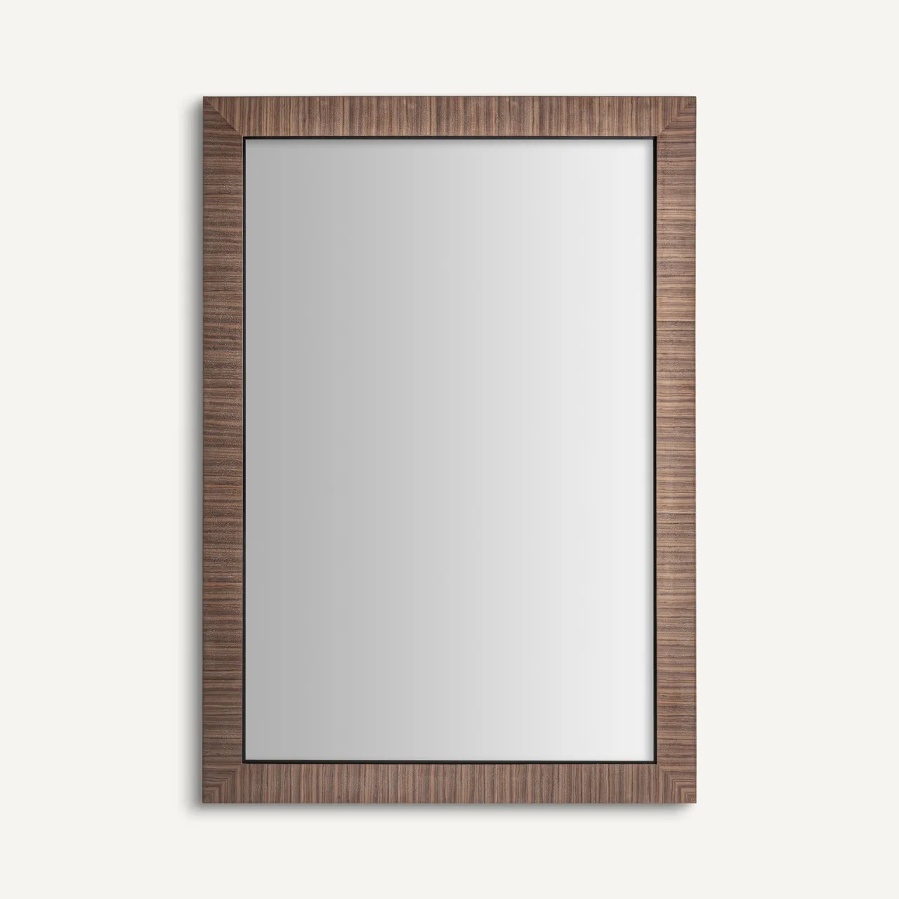 Miroir Rhein bois de noyer marron Vical Home