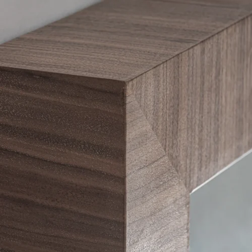 Miroir Rhein bois de noyer marron Vical Home — vue 3
