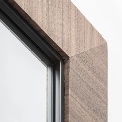 Miroir Rhein bois de noyer marron Vical Home — vue 5