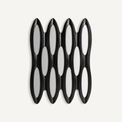 Miroir Riley noir mat 73 x 101 Vical Home