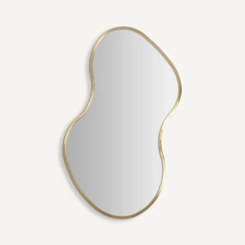 Miroir Rinhe acier doré Vical Home