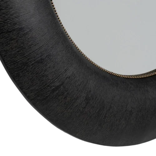 Miroir rond en bois de frêne noir Ixia 110 cm — vue 6