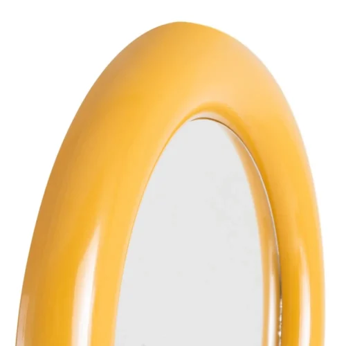 Miroir rond en métal moutarde Ixia 79 cm — vue 4