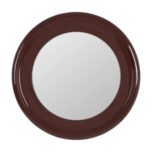 Décoration Ixia Miroir rond laqué grenat Ixia Ø 90 cm