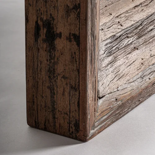 Miroir Toigne bois tropical vieilli Vical Home — vue 2