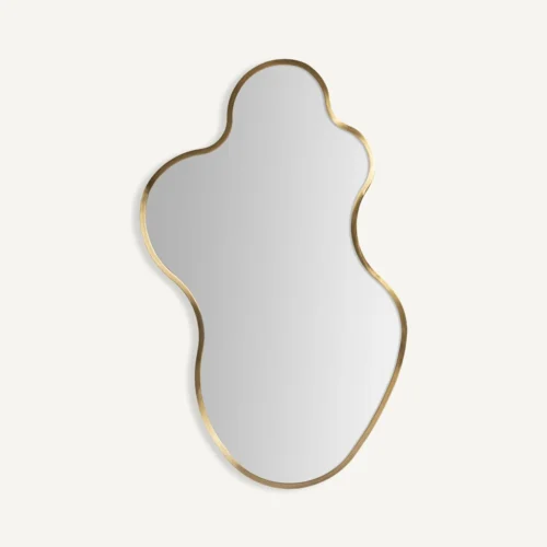 Miroir Vereide acier doré Vical Home