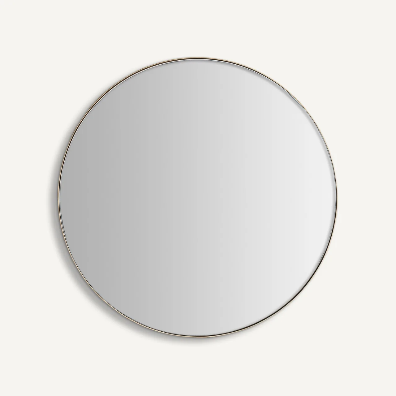 Miroir Villajo rond fer doré 60 cm Vical Home