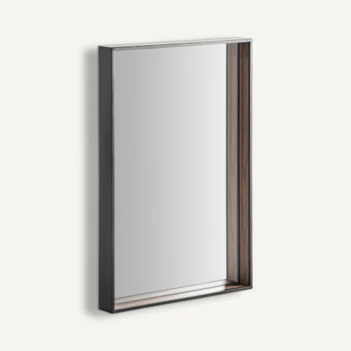 Miroir Xylon rectangulaire fer noir Vical Home — vue 2