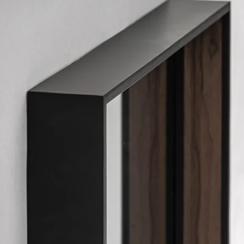 Miroir Xylon rectangulaire fer noir Vical Home — vue 3