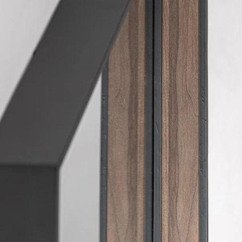 Miroir Xylon rectangulaire fer noir Vical Home — vue 4