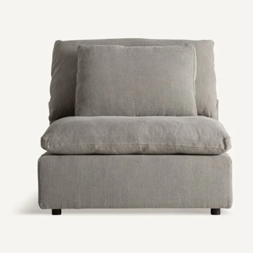 Module de canapé Benacy lin gris central Vical Home