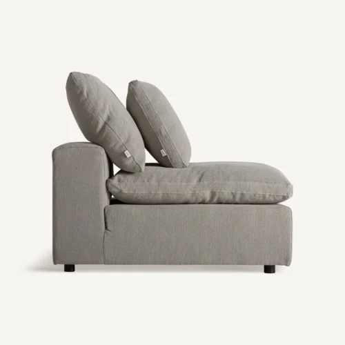 Module de canapé Benacy lin gris central Vical Home — vue 3